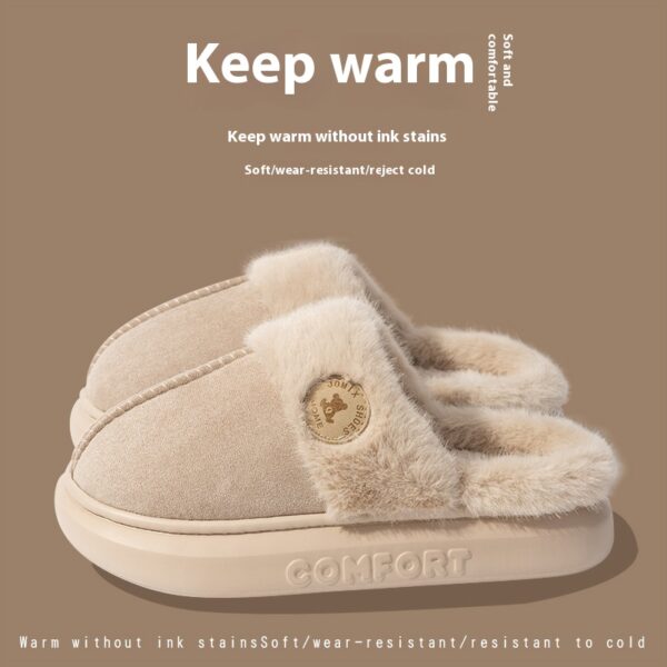 Plush Slippers for Women Men Winter Warm Home Slipper Indoor