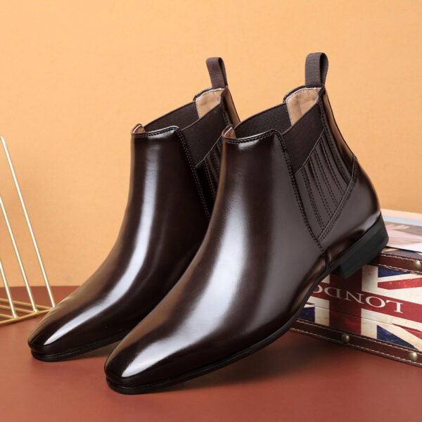 Pointed Toe Chelsea-style Boots for Men Fashion British Style Square Pointed Toe Chelsea-style Boots for Men Fashion British Style Square