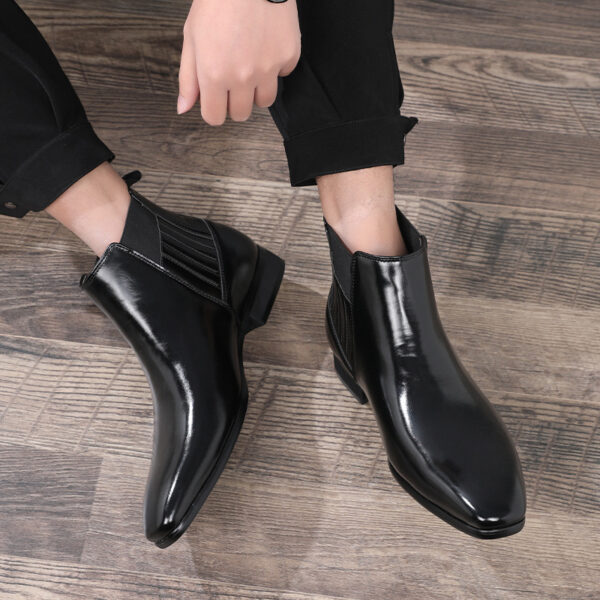 Pointed Toe Chelsea-style Boots for Men Fashion British Style Square Pointed Toe Chelsea-style Boots for Men Fashion British Style Square