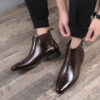 Pointed Toe Chelsea-style Boots for Men Fashion British Style Square Pointed Toe Chelsea-style Boots for Men Fashion British Style Square