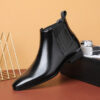 Pointed Toe Chelsea-style Boots for Men Fashion British Style Square Pointed Toe Chelsea-style Boots for Men Fashion British Style Square