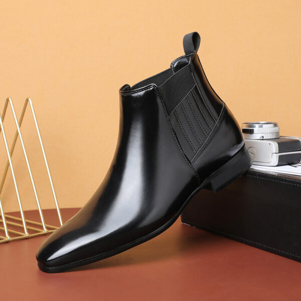 Pointed Toe Chelsea-style Boots for Men Fashion British Style Square Pointed Toe Chelsea-style Boots for Men Fashion British Style Square