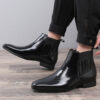 Pointed Toe Chelsea-style Boots for Men Fashion British Style Square Pointed Toe Chelsea-style Boots for Men Fashion British Style Square