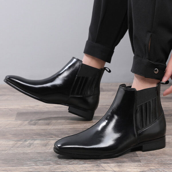 Pointed Toe Chelsea-style Boots for Men Fashion British Style Square Pointed Toe Chelsea-style Boots for Men Fashion British Style Square