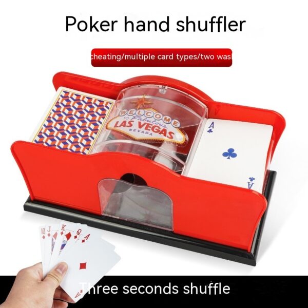 Poker Card Hand Shuffler Easy Cranked Casino Shuffling Machine