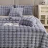 Polyester Carpet Rabbit Bubble Velvet Thickened Nap Blanket Quilt Polyester Carpet Rabbit Bubble Velvet Thickened Nap Blanket Quilt