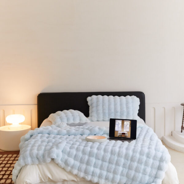 Polyester Carpet Rabbit Bubble Velvet Thickened Nap Blanket Quilt Polyester Carpet Rabbit Bubble Velvet Thickened Nap Blanket Quilt