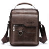 Popular Men's Messenger Bag One Shoulder Retro Business Backpack PU Popular Men's Messenger Bag One Shoulder Retro Business Backpack PU