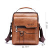 Popular Men's Messenger Bag One Shoulder Retro Business Backpack PU Popular Men's Messenger Bag One Shoulder Retro Business Backpack PU
