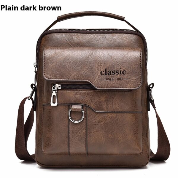 Popular Men's Messenger Bag One Shoulder Retro Business Backpack PU Popular Men's Messenger Bag One Shoulder Retro Business Backpack PU