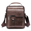 Popular Men's Messenger Bag One Shoulder Retro Business Backpack PU Popular Men's Messenger Bag One Shoulder Retro Business Backpack PU