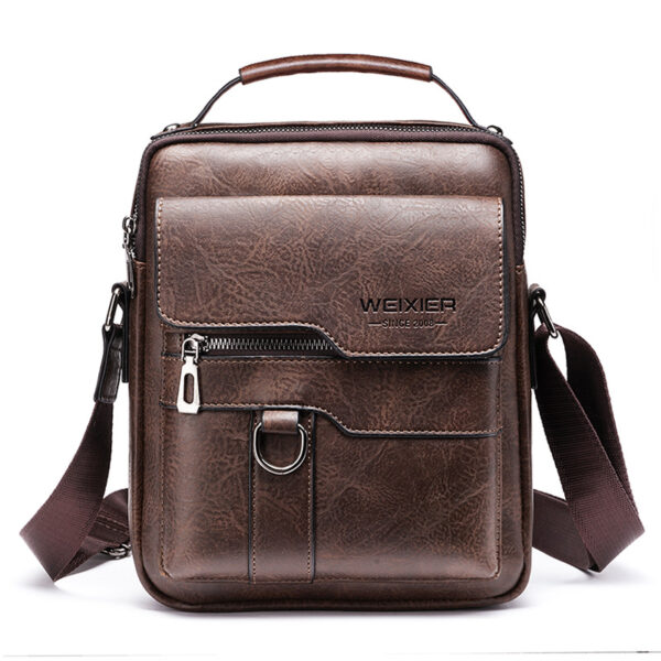 Popular Men's Messenger Bag One Shoulder Retro Business Backpack PU Popular Men's Messenger Bag One Shoulder Retro Business Backpack PU