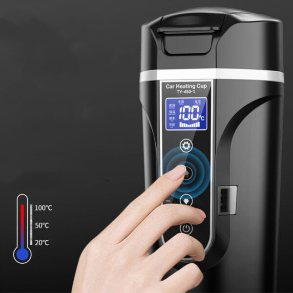 Portable Car Bottle Smart Touch Digital Display Insulated Cup Home