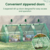 Portable Greenhouse 9'L X 3'W X 3'H Large Zipper Doors UV Resistant PE Portable Greenhouse 9'L X 3'W X 3'H Large Zipper Doors UV Resistant PE