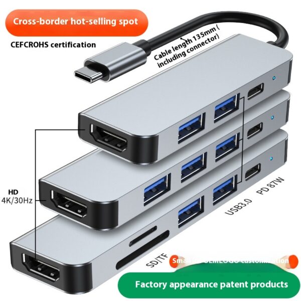 Portable Notebook and Tablet Computer Six in One Expansion Dock Portable Notebook and Tablet Computer Six in One Expansion Dock