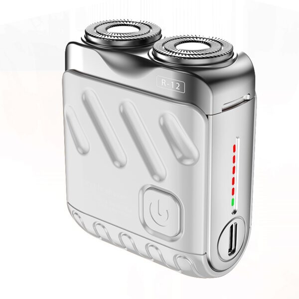Portable Rotary Dual Ring Electric Shaver Men Travel Mini Double