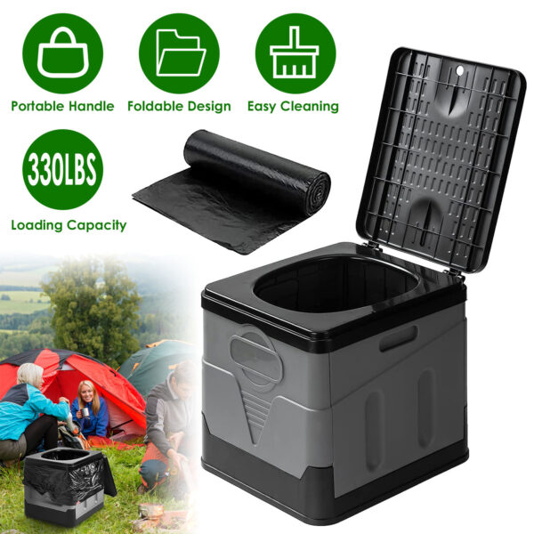 Portable Toilet with Handbag Collapsible Emergency Lid - Not Shipped Portable Toilet with Handbag Collapsible Emergency Lid - Not Shipped
