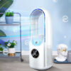 Portable USB Air Cooler Leafless Electric Fan Silent Timer Conditioner