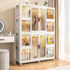 Portable Wardrobe Closet Storage Organizer for Clothes Dresser 12 Portable Wardrobe Closet Storage Organizer for Clothes Dresser 12