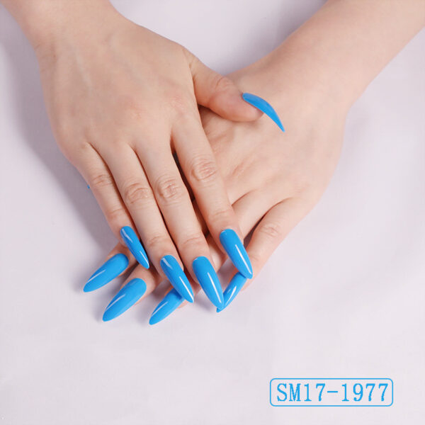 Positive Rred Long Pointed Oval False Nails Positive Rred Long Pointed Oval False Nails