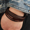 Price Classic Genuine Leather Bracelet for Men Price Classic Genuine Leather Bracelet for Men
