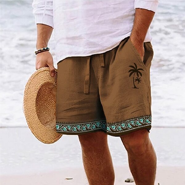 Print Beach Shorts Summer Fashion Loose Drawstring Short Pants