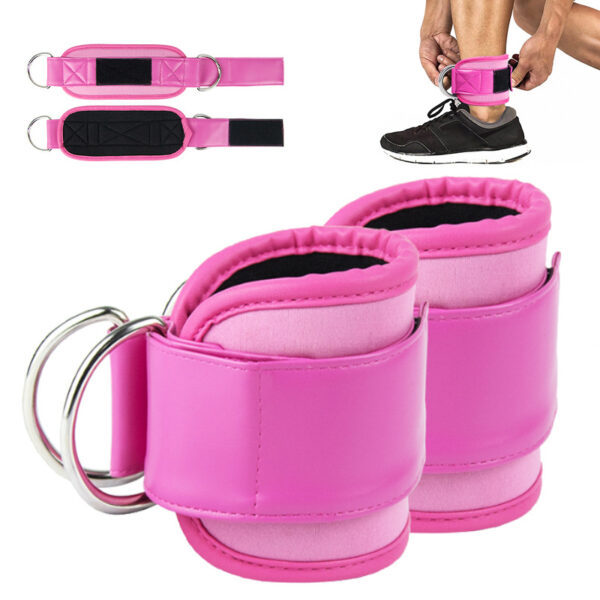 PU Leather Adjustable Ankle Brace Buckle Hip Leg Pull Training PU Leather Adjustable Ankle Brace Buckle Hip Leg Pull Training