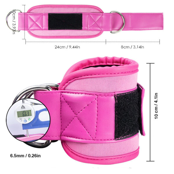 PU Leather Adjustable Ankle Brace Buckle Hip Leg Pull Training PU Leather Adjustable Ankle Brace Buckle Hip Leg Pull Training