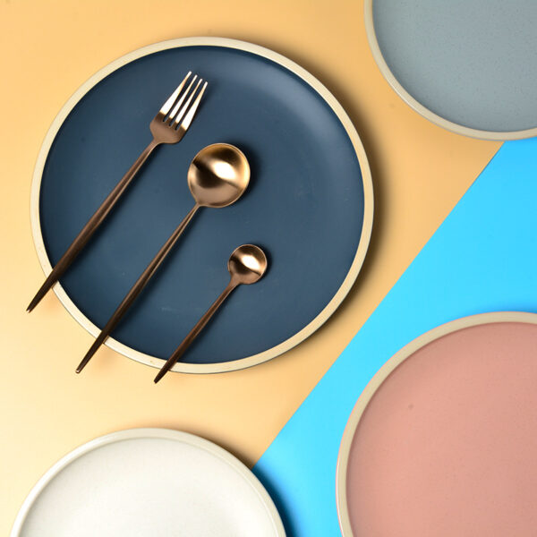 Pure Color Matte Ceramic Plate Pure Color Matte Ceramic Plate