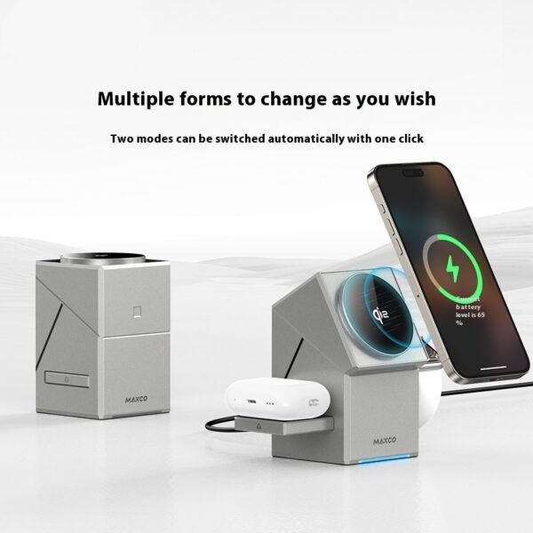 Qi2 Protocol Magnetic Touch Rotating Wireless Charger Qi2 Protocol Magnetic Touch Rotating Wireless Charger