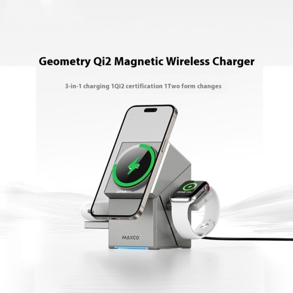 Qi2 Protocol Magnetic Touch Rotating Wireless Charger Qi2 Protocol Magnetic Touch Rotating Wireless Charger