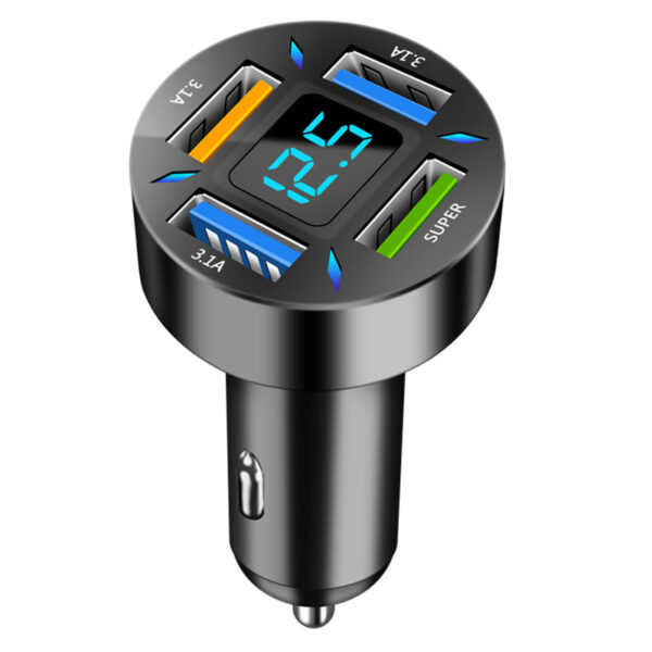 Quick Universal Transfer Plug Multi-function Car Charger USB4 Port Quick Universal Transfer Plug Multi-function Car Charger USB4 Port