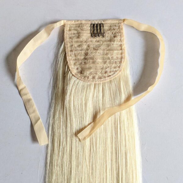 Real Hair Velcro Ponytail Long Seamless Extension Wig Braids
