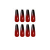 Red and Black Gradient Long Ballet Wear Nails Finished Fake Nail Patch Red and Black Gradient Long Ballet Wear Nails Finished Fake Nail Patch