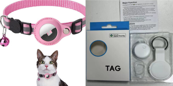 Reflective Collar Waterproof Holder Case for AirTag Air Tag Airtags
