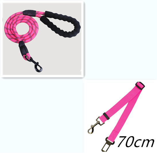 Reflective Dog Leash Nylon Pet Rope for Small Medium Large Dogs Walking