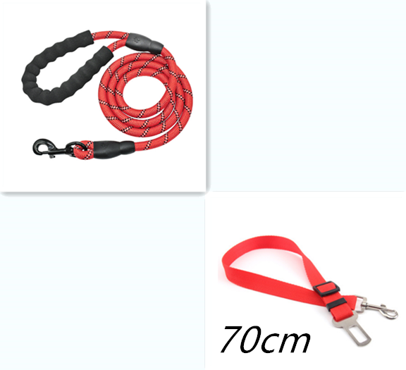 Reflective Dog Leash Nylon Pet Rope for Small Medium Large Dogs Walking