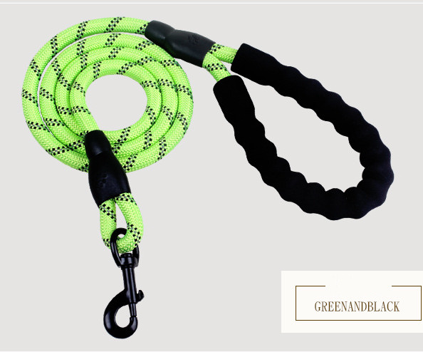 Reflective Dog Leash Nylon Pet Rope for Small Medium Large Dogs Walking