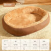 Removable and Washable Dog Bed Warm Cat Bed for Sleeping
