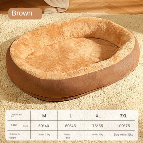 Removable and Washable Dog Bed Warm Cat Bed for Sleeping