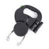 Retractable Dog Leash for Small Dogs Reflective Dual Pet Lead 360