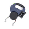 Retractable Dog Leash for Small Dogs Reflective Dual Pet Lead 360