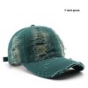 Retro Pure Color Washed Hole Light Board Baseball Cap Retro Pure Color Washed Hole Light Board Baseball Cap
