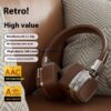 Retro Wireless Bluetooth-compatible 5.3 Head-mounted Dynamic Bass Boost Retro Wireless Bluetooth-compatible 5.3 Head-mounted Dynamic Bass Boost