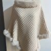 Rex Rabbit Fur Collar Shawl Cape Luxury Wraps Autumn Winter Fashion