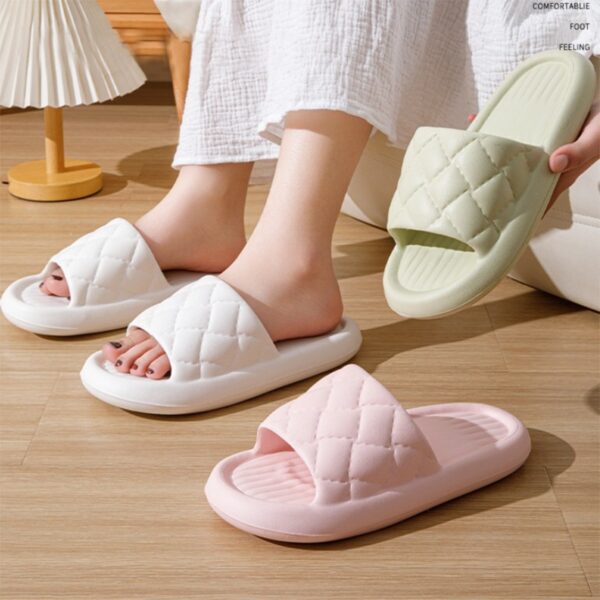 Rhombus Home Slippers Summer Non-slip Floor Bathroom Slipper Rhombus Home Slippers Summer Non-slip Floor Bathroom Slipper