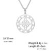 Ring Hollow Witch Knot Moon Pendant