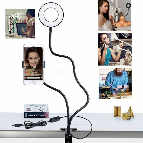 Ring Light Dimmable Lighting Phone Selfie Tripod Stand Makeup Live Lamp