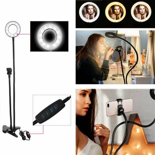 Ring Light Dimmable Lighting Phone Selfie Tripod Stand Makeup Live Lamp Ring Light Dimmable Lighting Phone Selfie Tripod Stand Makeup Live Lamp