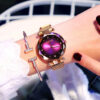 Rose Gold Women Watches Fashion Diamond Ladies Starry Sky Magnet Watch